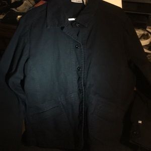 Chico’s platinum black denim jacket size 3
